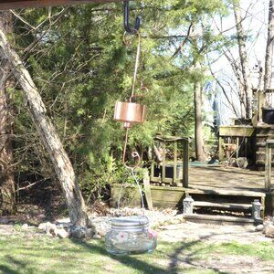 Copper Ant Moat for Hummingbird or Oriole Feeder Garden Decoration Yard Art